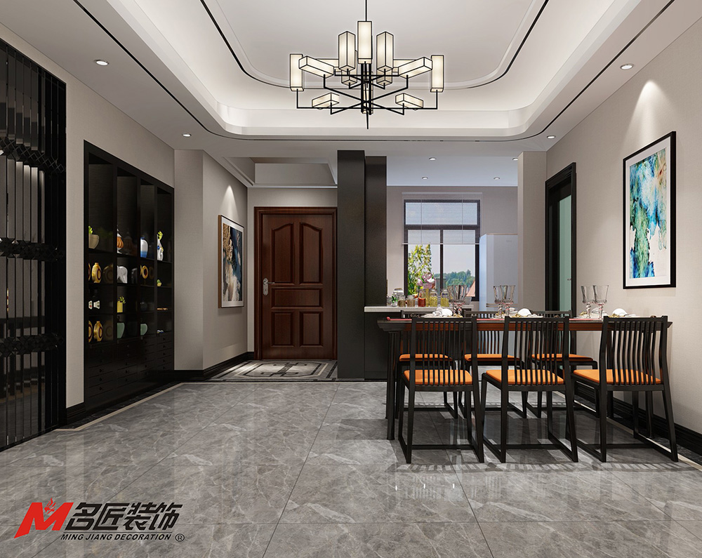 装修公司新中式风格室内装修效果图-餐厅 装修公司新中式风格室内装修效果图-餐厅