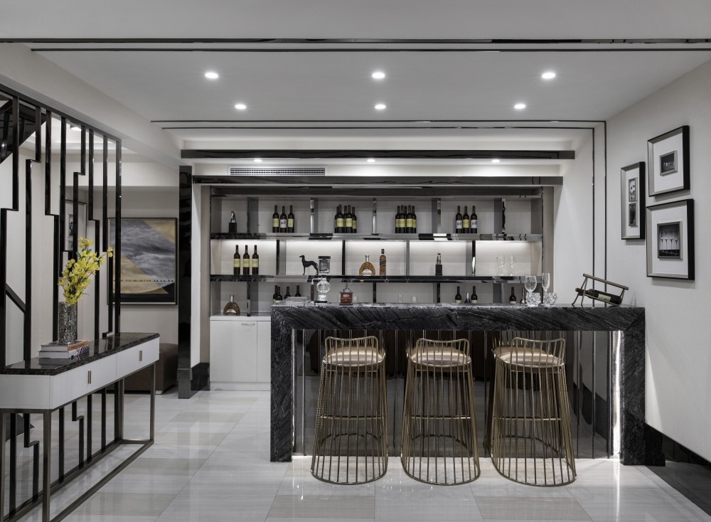 现代轻奢风格室内设计家装案例-吧台 现代轻奢风格室内设计家装案例-吧台