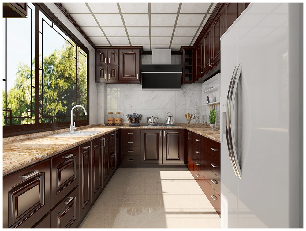 新中式风格别墅装修设计效果图-美的海岸花园别墅366平米-别墅厨房装修设计 新中式风格别墅装修设计效果图-美的海岸花园别墅366平米-别墅厨房装修设计